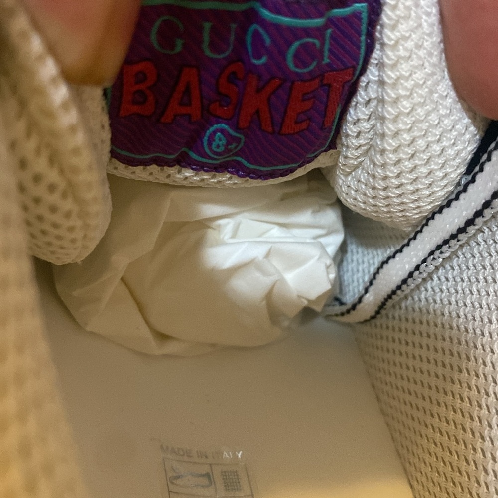 Gucci Men’s Basket low-top sneakers Black/White - Picture 16 of 16